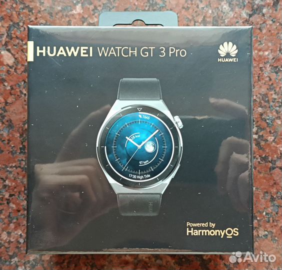 Huawei Watch GT 3 Pro Titanium, черный ремешок