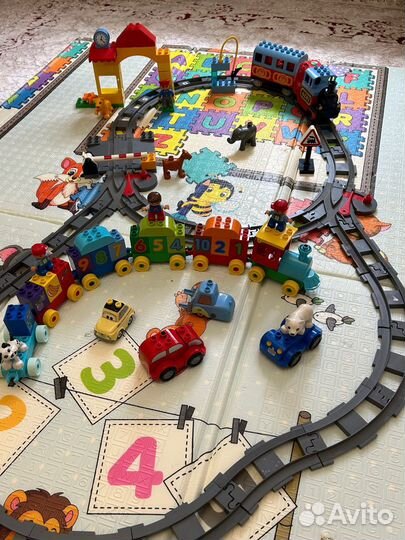 Lego duplo поезд железная дорога