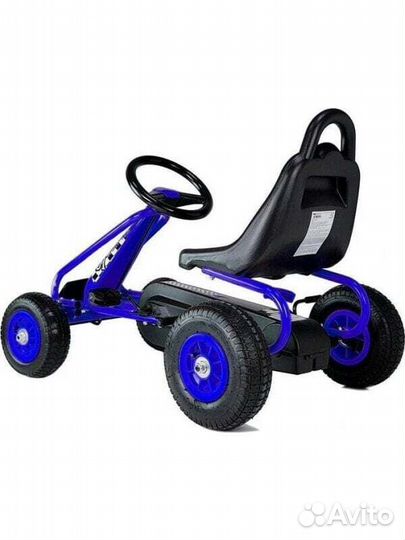 Веломобили LeanToys Gokart na Peday G201 Niebieski#1128