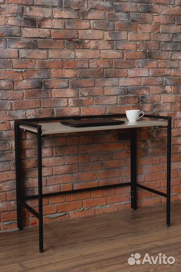 Компьютерный стол быстросборный в стиле лофт