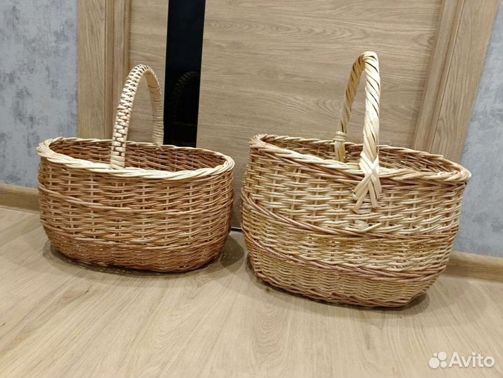 Плетеные корзины из лозы