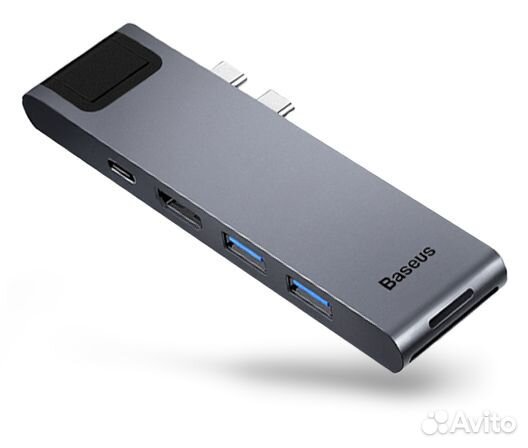 Переходник хаб Baseus cahub-L0G 7в1