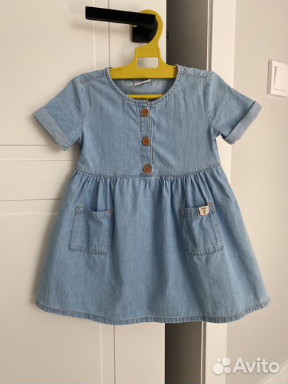 Джинсовое платье для девочки 98
