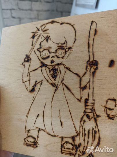 Деревянное панно Гарри Поттер Harry Potter