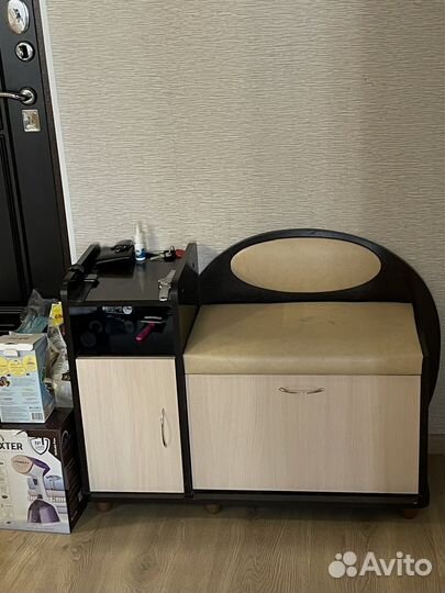 Тумба для обуви с сиденьем