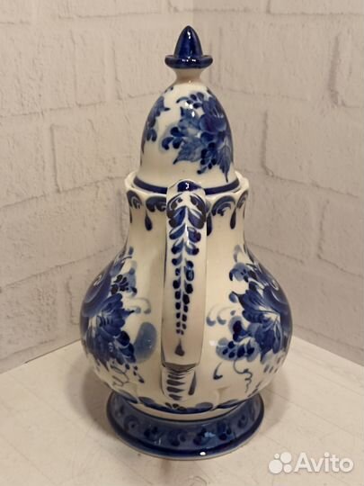 Чайник. Гжель. Ручная роспись. 1 л