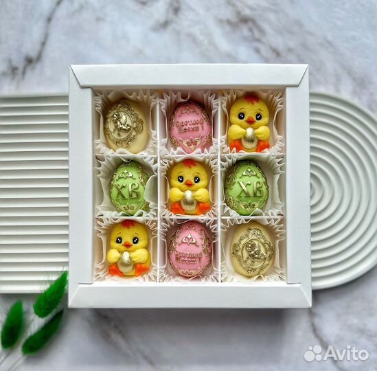 Шоколад ручной работы/Пасха/Украшение на кулич