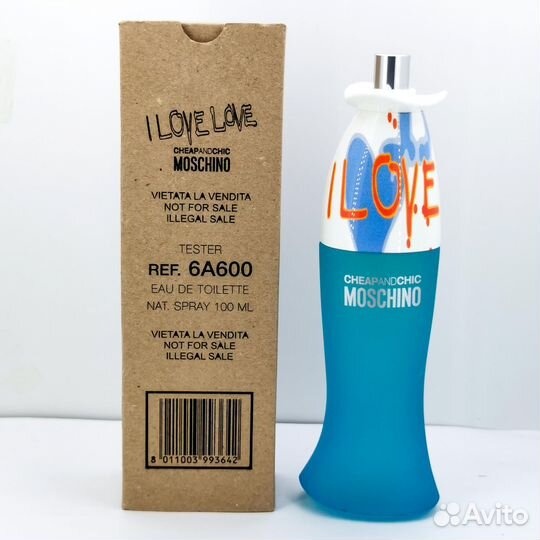 Moschino I love love оригинальный тестер