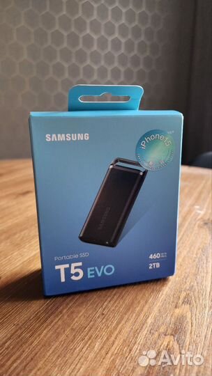 Samsung T5 evo portable SSD 2TB новый