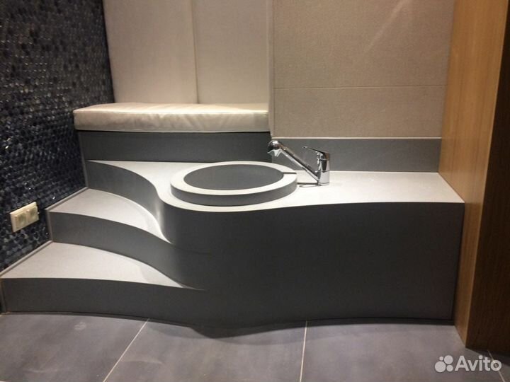 Изделия из искусственного камня, акрил, кварц