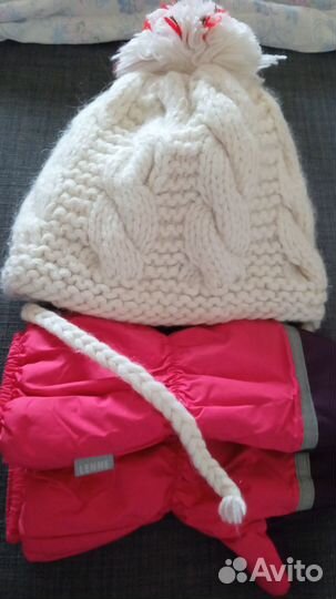 Зимняя шапка р.52-54 и варежки Lenne р.4 (6-7 лет