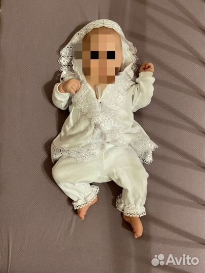 Крестильный комплект для малыша 68-74