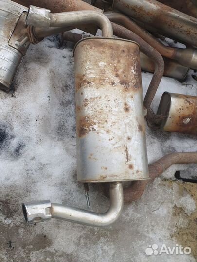 Задняя банка глушитель форд куга 2