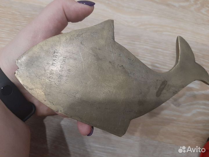 Пепельница в форме рыбы (латунь) Индия