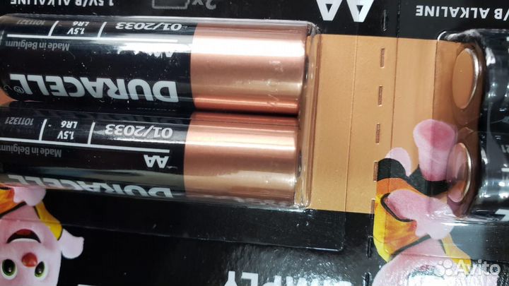 Батарейки дюрасель 12 шт отрывные с гравировкой