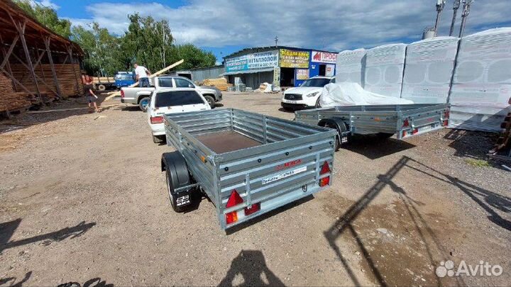 Прицеп мзса 817701 с высоким бортом. Рассрочка
