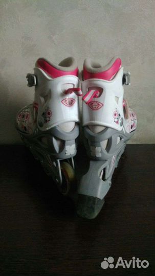 Роликовые коньки детские раздвижные + защита