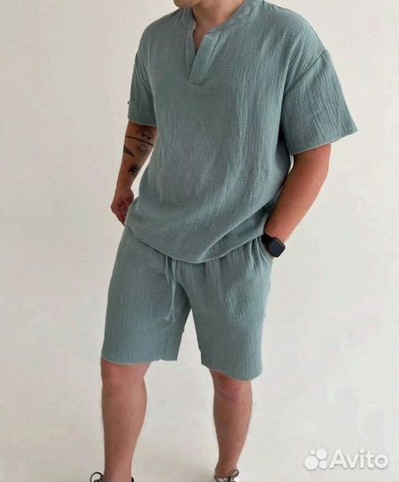 Мужской летний костюм с шортами