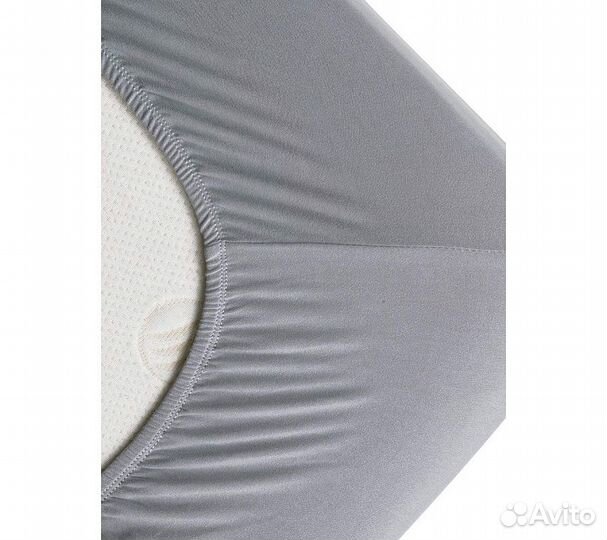 Простынь GoodNight Трикотаж 200х200х20 Серый на ре