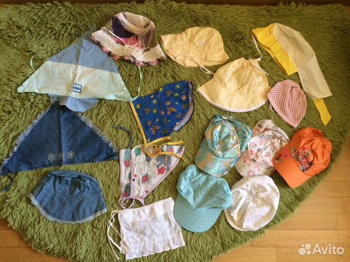 Головные уборы лето разный вораст