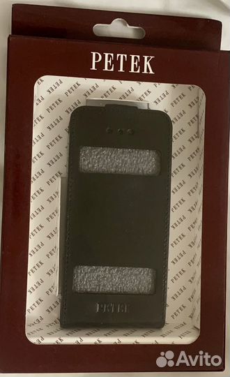 Кожаный чехол Petek для iPhone 5 новый