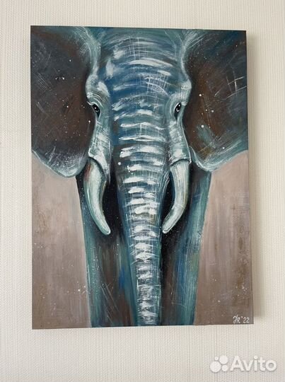 Картина «маренговый слон» 60*80