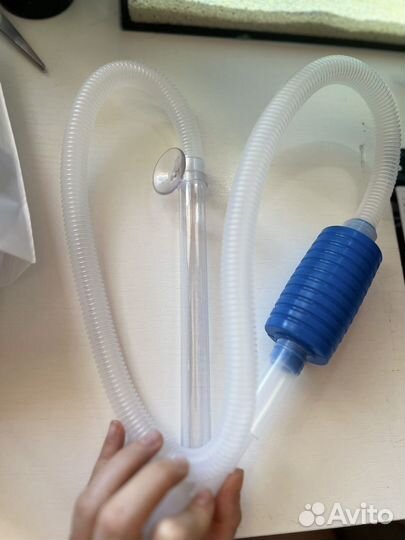 Кондиционер и сифон для чистки аквариума