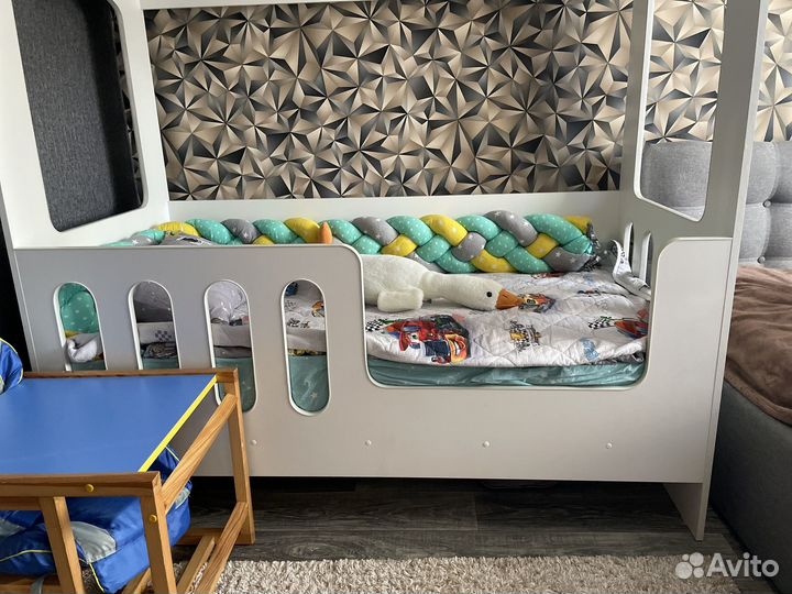 Детская кровать 80 160 домик