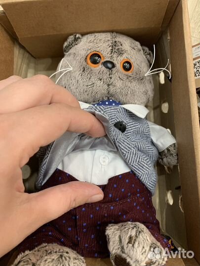 Игрушка кот Басик в костюмчике Новый 19 см