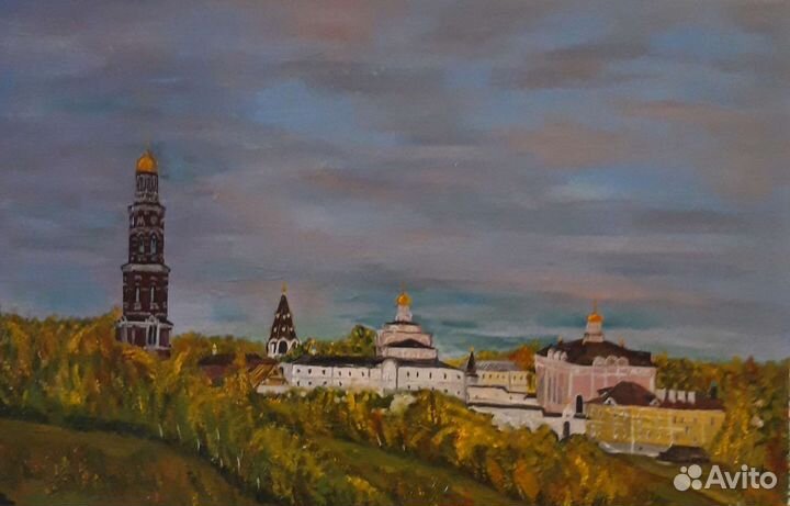 Картина маслом Иоанна Богословский монастырь