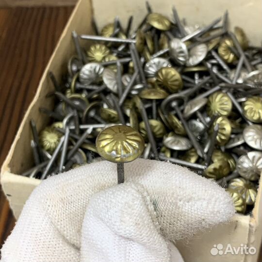 Винтажный Набор Гвозди Мебельные Ретро