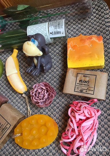 Натуральное мыло (мед травы оливковое масло абрико