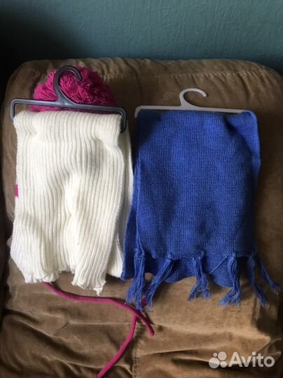 Комплект шапка и шарф для девочки