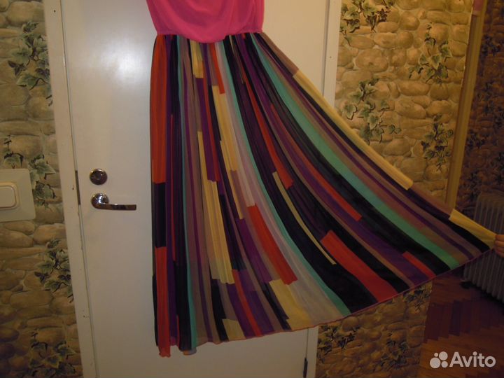 Два Платья из атласа и шифона,Б/У