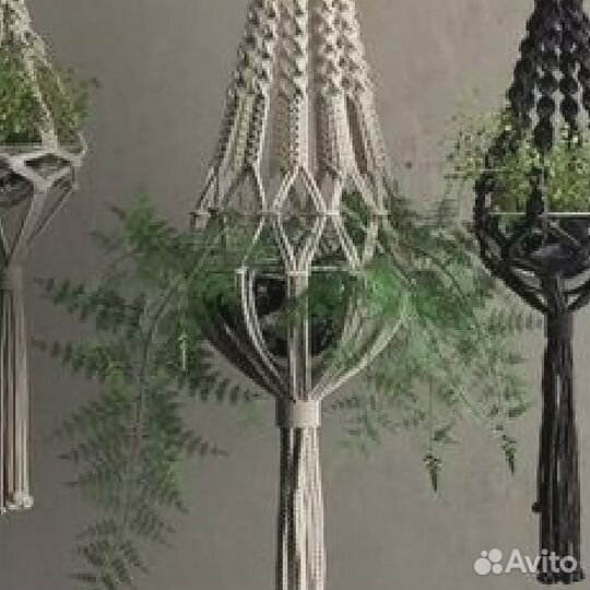 Кашпо подвесное макраме