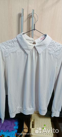 Блузки школьные 122 128 пакетом