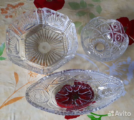 Салатники стекло или хрусталь СССР по