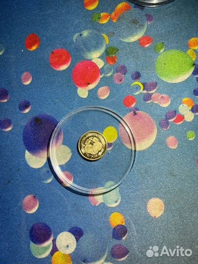 50 лет немецкой марке. Жетон золото 1999