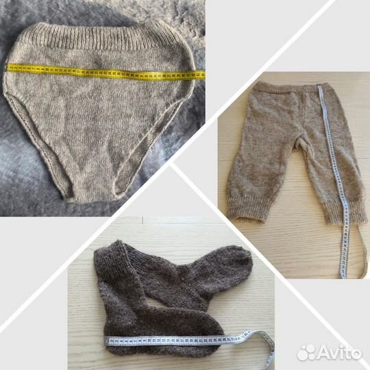 Комплект из шерсти: трусы панталоны носки
