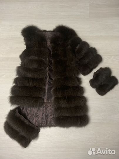 Шуба трансформер из песца