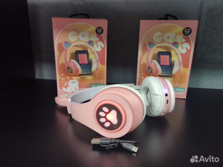 Наушники кошачьи ушки jst-b39m