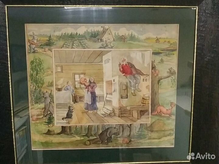 Акварель Русские народные сказки