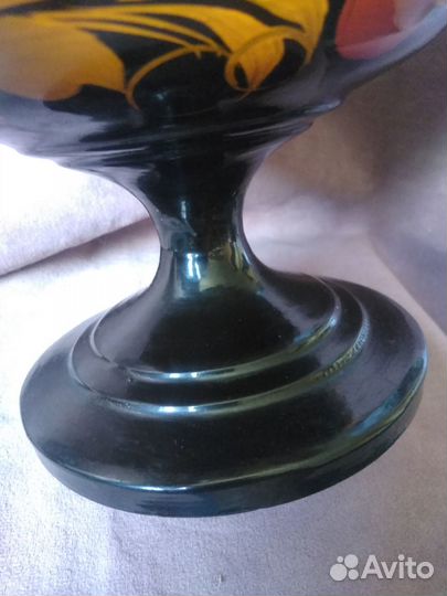 Ваза конфетница хохлома