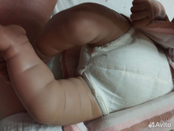 Кукла реборн девочка мягконабивная с волосами