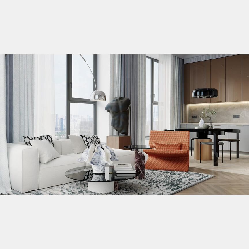 1-к. квартира, 51,1 м², 31/40 эт.