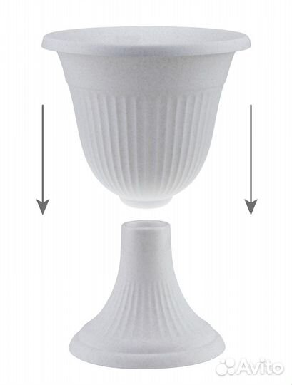 Горшок Кашпо-вазон Ливия высокий