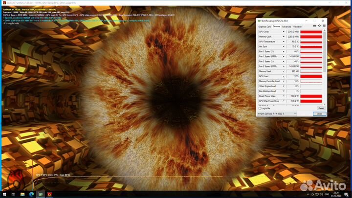 Видеокарта MSI RTX 4060 Ti ventus 3X OC 8Gb