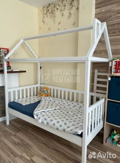 Детская кровать домик 80х160 в наличии