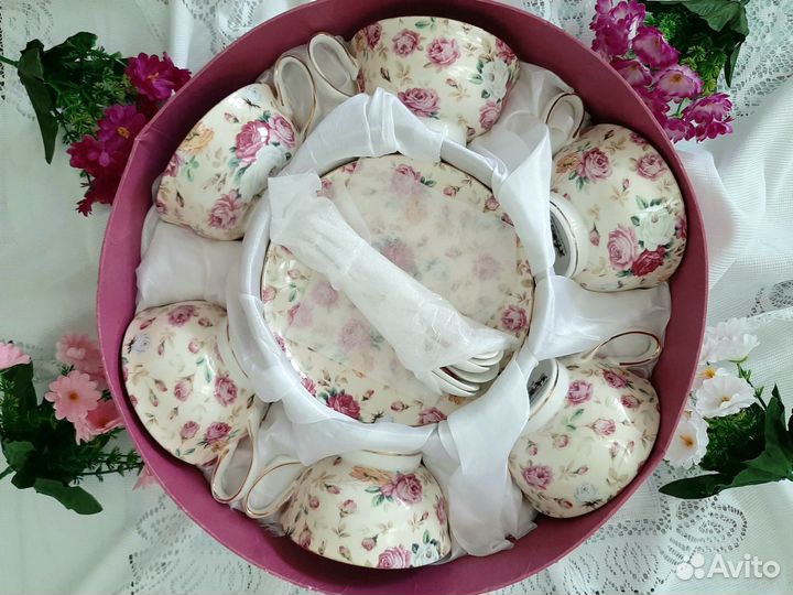 Чайный сервиз фарфор 6 персон Lefard