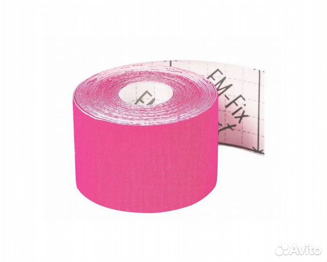 Кинезио-тейп EM-Fix Sport розовый 5 м x 5 см
